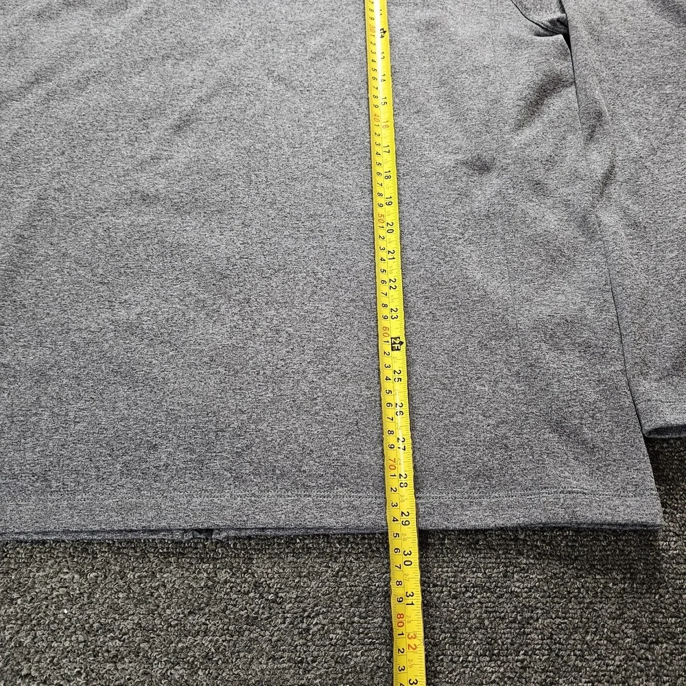The Northface Hoodie Mens XXL‎ Gray Red Lightweight Thumb Hole Active Fleece